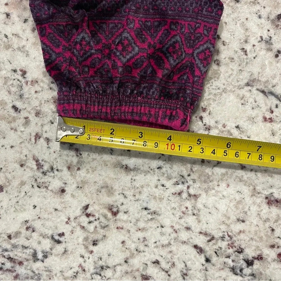 Simply Vera By Vera Wang Casual Velour Like Joggers Size Medium Pink Printed - Picture 8 of 10